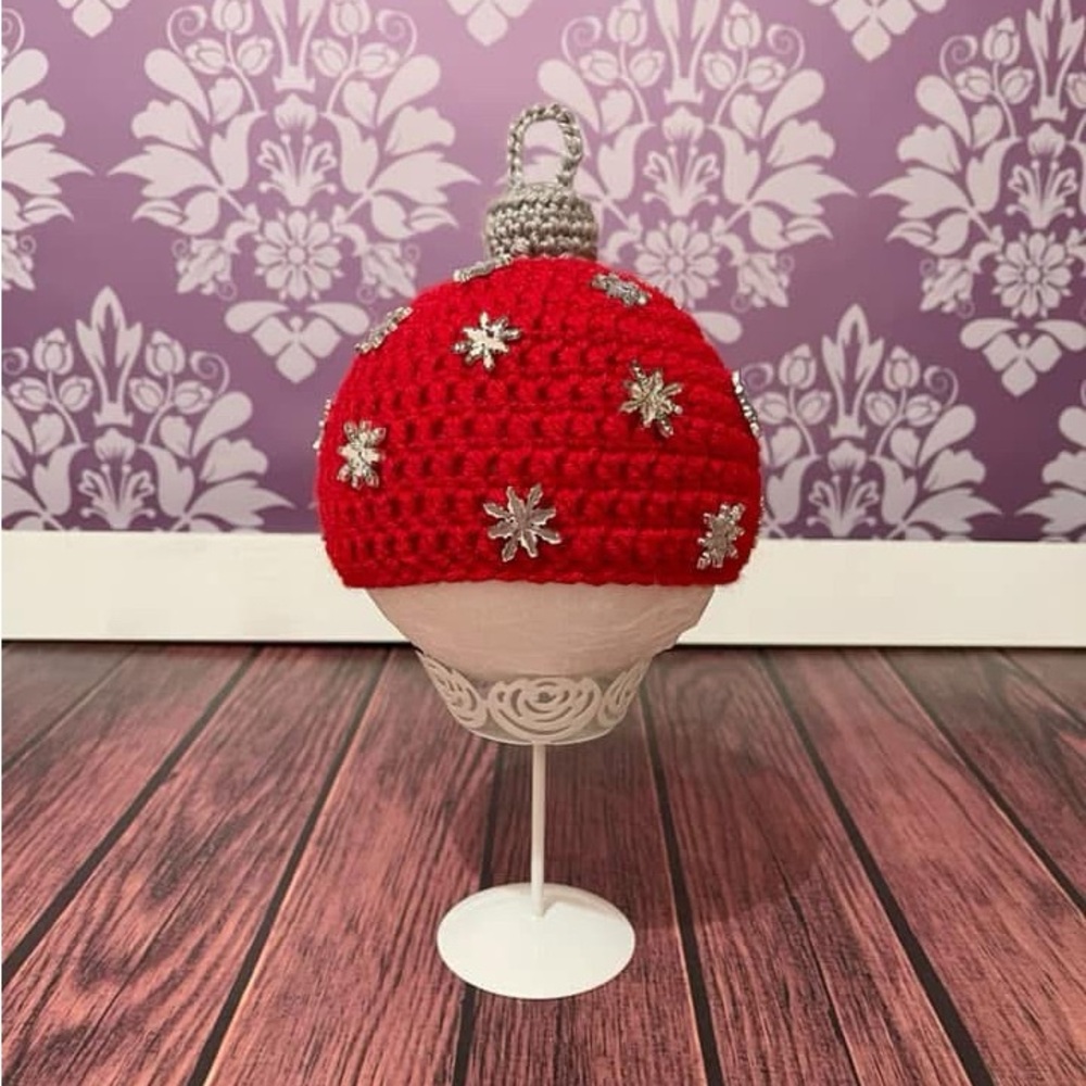 Crochet Christmas Ornament Hat